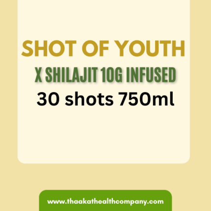 Shot of youth X shilajit 10G infused 30 shots 750ml
